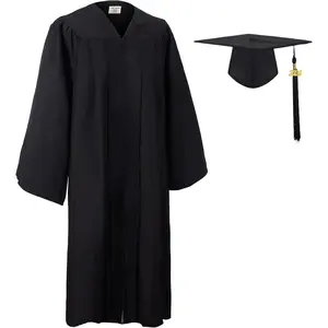 Matte Graduation Cap and Gown 2026 Set with Matching Tassel for Middle and High School College