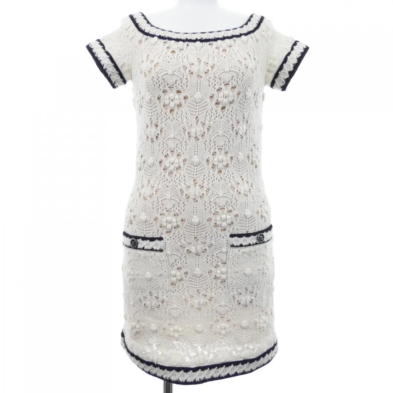 Pre-owned CHANEL Cashmere Small Leather Goods Dress 100% Dress