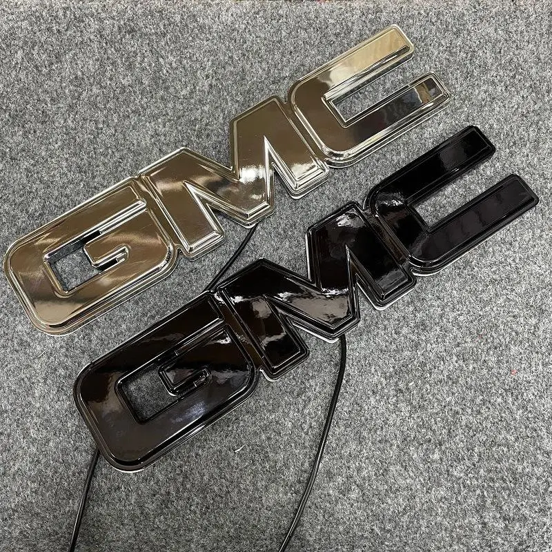 Suitable for GMC  Illuminated Badge Light Flowing Badge Grille Illuminated Badge LED Flowing Badge  Accessories Car Accessories