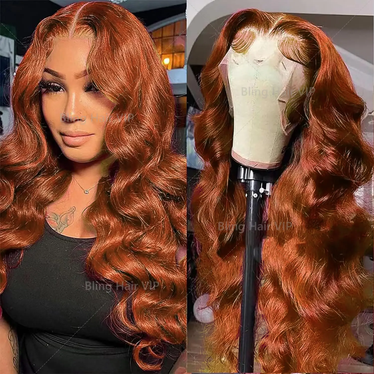 Bling Hair 28 30 32 In Ginger Orange Body Wave Wig Human Hair 180 Density 33# Lace Front Wigs Human Hair for Women 13x6 13x4 Transparent Lace Frontal Wigs Human Hair #TikTokShopHolidayHaul