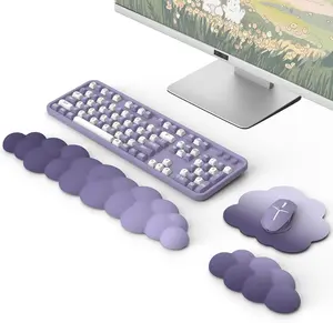 Ergonomic Cloud Keyboard Wrist Rest With Mouse Pad Set For Office Gaming Computer Laptop