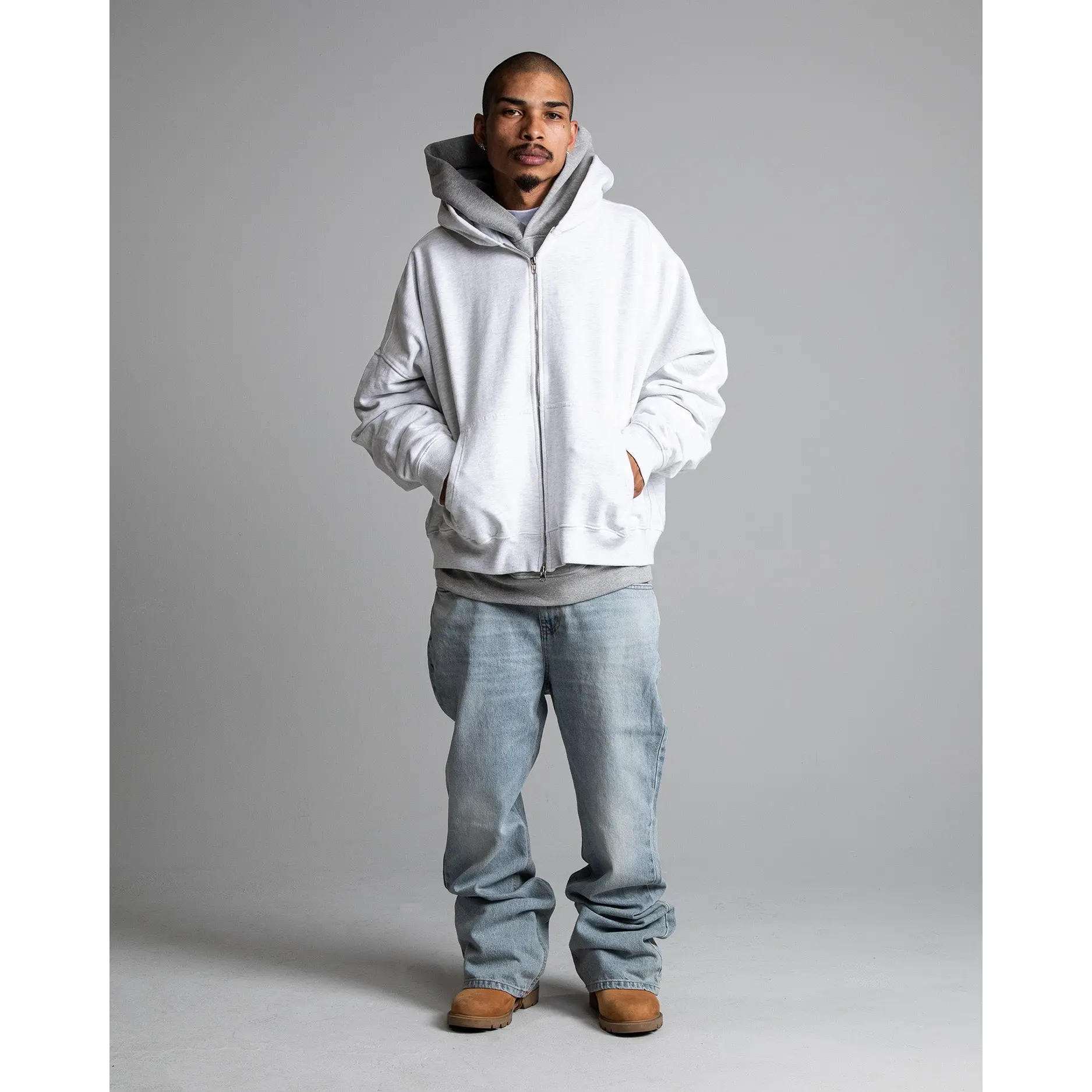 Boulevard Baggy Flared Denim