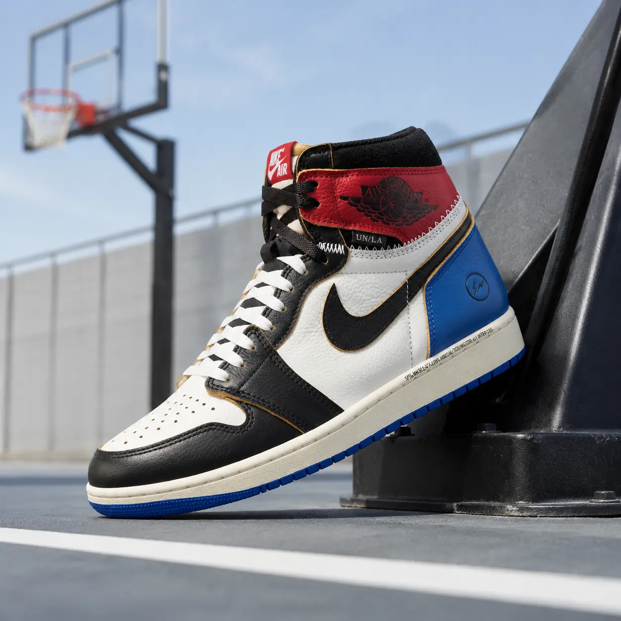 Jordan 1 Retro High OG SP Fragment x Union LA Varsity Red Sport Royal Men's IO7847-002 New Sneakers