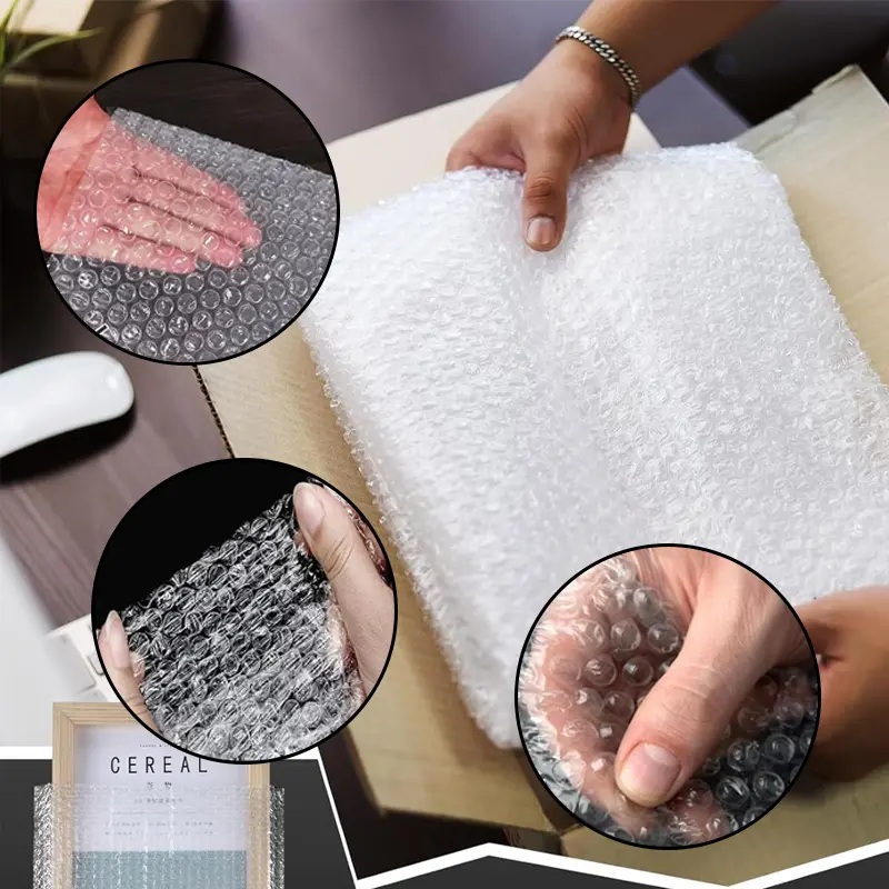 7x8.5 inch clear bubble cushioning packaging, double layer shockproof protective storage, suitable for handling, shipping, packaging and storage - 25/50/100 pieces