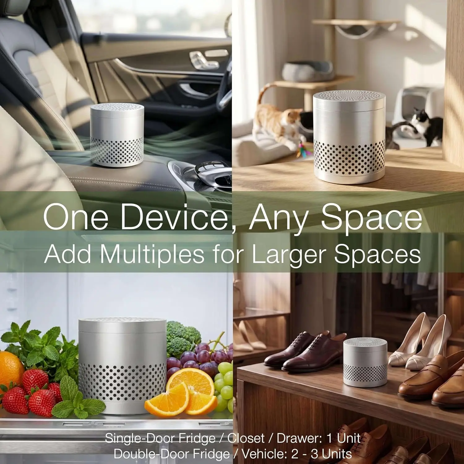 Fridge Deodorizer, Odor Eliminator | Deodorizer for Fridge, Wardrobe, Drawer & Car  AHHOMATATA
