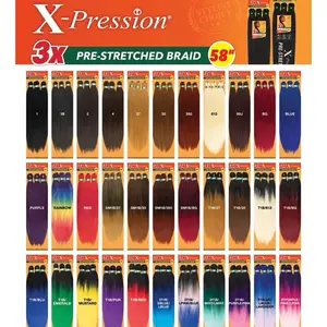 SENSATIONNEL 3X X-PRESSION PRE-STRETCHED BRAID - 58" - 100% KANEKALON
