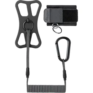 Rangland ACTIV-X Cell Phone Tether and Carabiner with Wrist Mount Included (Universal Size) Phone Lanyard with Bungee Cord