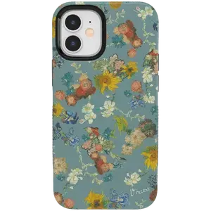 Casely iPhone 12/12 Pro Case | Van Gogh Museum | Vincent's Flowers | Bold Protective Design | Compatible with MagSafe
