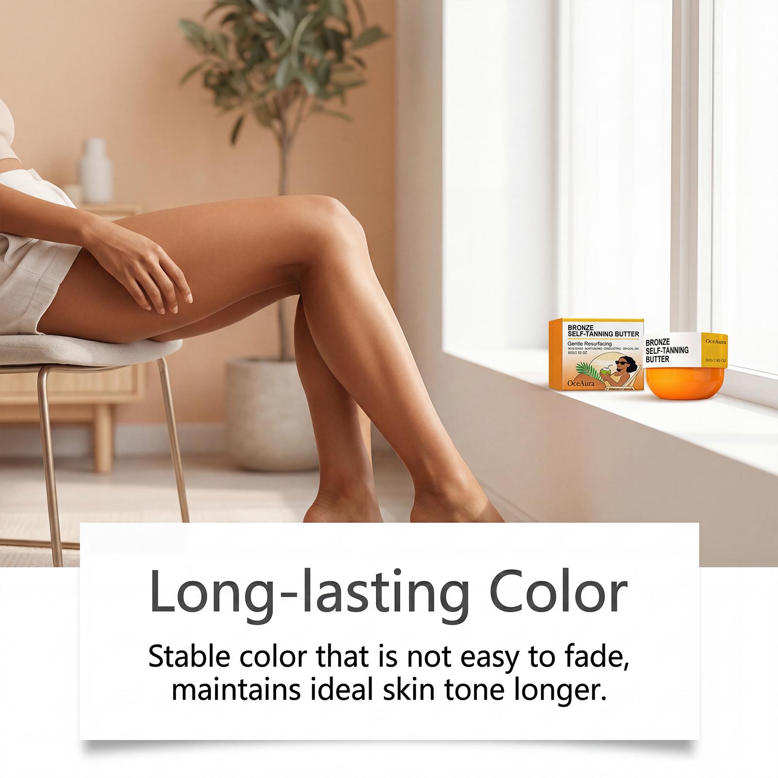 Bronze Gradual Tanning Butter – Hydrating Self-Tanning Butter for Body – No Orange Tones – 6.7 fl oz (150ml)