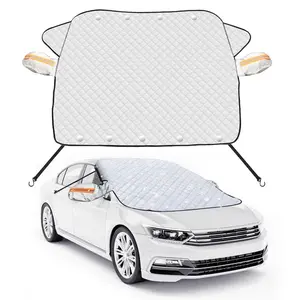 Magnetic Car Windshield Snow Cover - Quilted Design for Optimal Protection, Magnetic Attachment for Easy Installation