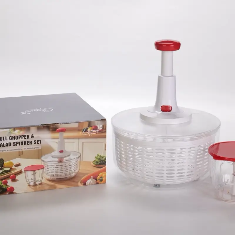8-Blade All-in-1 Vegetable Chopper Mandoline Slicer with Container, Kitchen Utensils, Veggie Cutter for Salad, White Kitchen Gadget Essentials