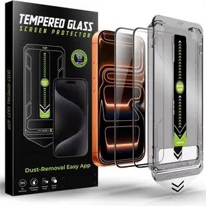 2 Pcs Privacy Screen Protector for iPhone 17 Pro Max 6.7" Tempered Glass, Auto Dust-Elimination Installation, 9H Hardness,Bubble Free, Easy Installation,Anti-Spy,Case Friendly