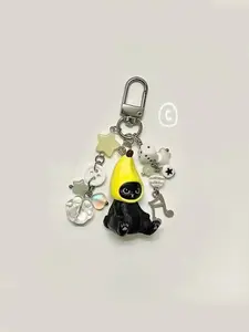 Handmade Beaded Mofu Series Fruit Keychain, Cute Fruits Design, Perfect Gift for Kids & Adults, Durable Material, Unique Accessory, Keychain Series Figures, Keychain for Bags, Keychain Included