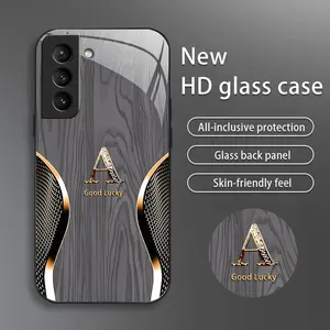 Suitable for [Galaxy S21 5g] Brand new premium phone case, drop-proof and fingerprint-resistant，sophisticated and minimalist design, with 26 English letters to choose from YM99