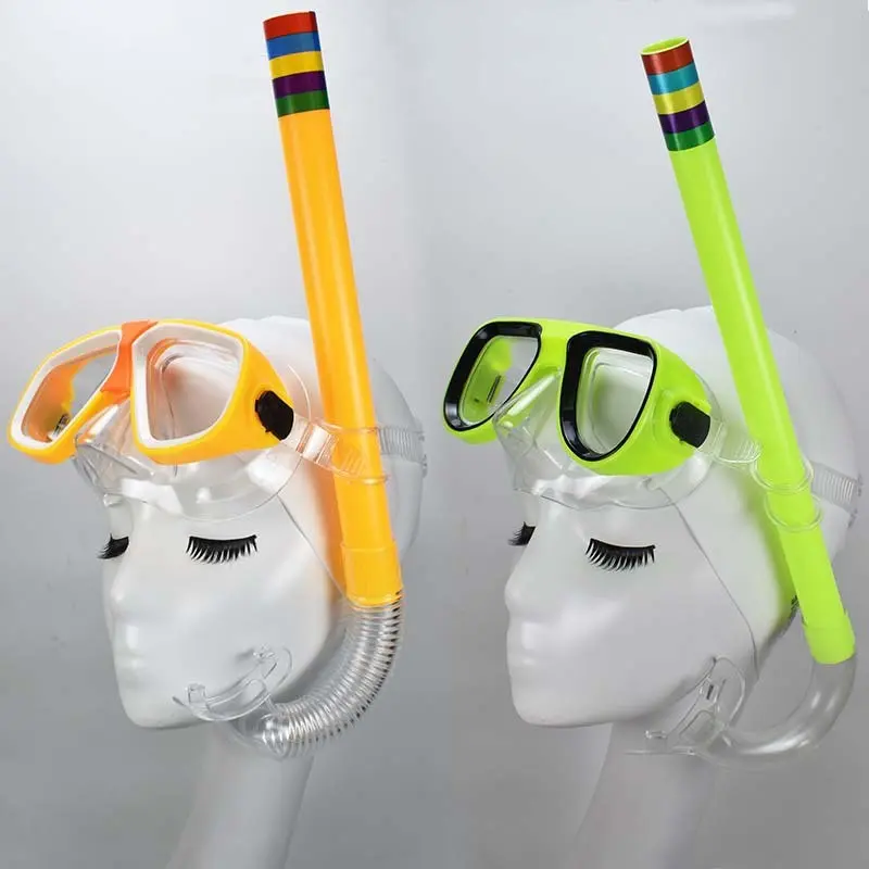 Adult & Kids Snorkeling Set, Diving Mask + Goggles Mask + Breathing Tube Kit, Comfortable Outdoor Swim Gear for Beginners, Ideal for Beach Vacations