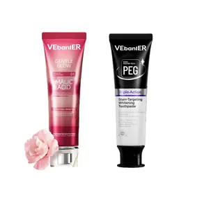 VEBANLER Malic Acid & PEG toothpaste Set Gentle Whitening Fights Plaque Freshness Oral Care#dealsforyoudays
