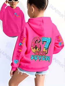 Creative Ice Cream Print Hoodie, Sweatshirts, Cartoon Pattern, Christmas Gift Essential, Casual Daily Everyday Wear, Fall&winter Fitted Style