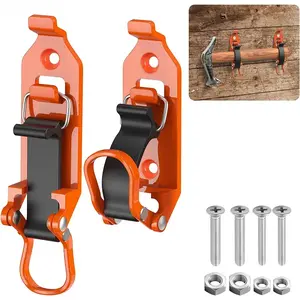 2Pcs Heavy Duty Shovel & Axe Mount Kit, Quick Release Roof Rack & Wall Mount Brackets with Hardware, Storage Holder for Truck, Bike, Garage