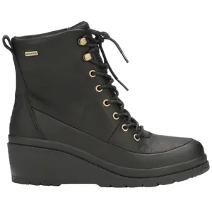 Muck Boot Womens Liberty Lace Up Rain Casual Boots Ankle Low Heel 1-2" - Black