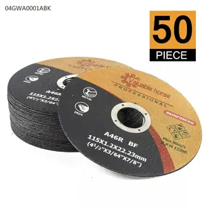 CROSSDESIGN 50pcs 4.5 inch 1/16" Cutoff Wheels 4.5 Cutting Discs Stainless Steel & Metal Durable