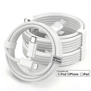 20W 6.6FT [Apple MFi Certified] Type-C for Lightning Fast Charging Cable for iPhone 14/13/12 Pro Max/11 Pro/iPad Mini & More, Super Fast Charger, Car Charger, Phone Accessories