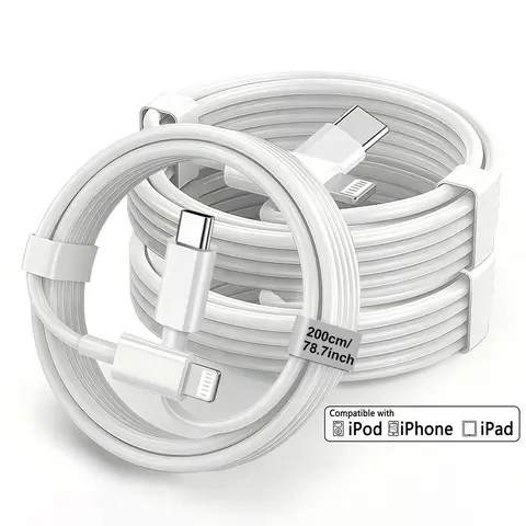 20W 6.6FT [Apple MFi Certified] Type-C for Lightning Safe Fast Charging Cable for iPhone 14/13/12 Pro Max/11 Pro/iPad Mini & More, Super Fast Charger, Car Charger, Phone Accessories