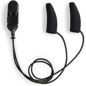 Ear Gear  1-1.25 in. Mini Corded Binaural Hearing Aids, Black