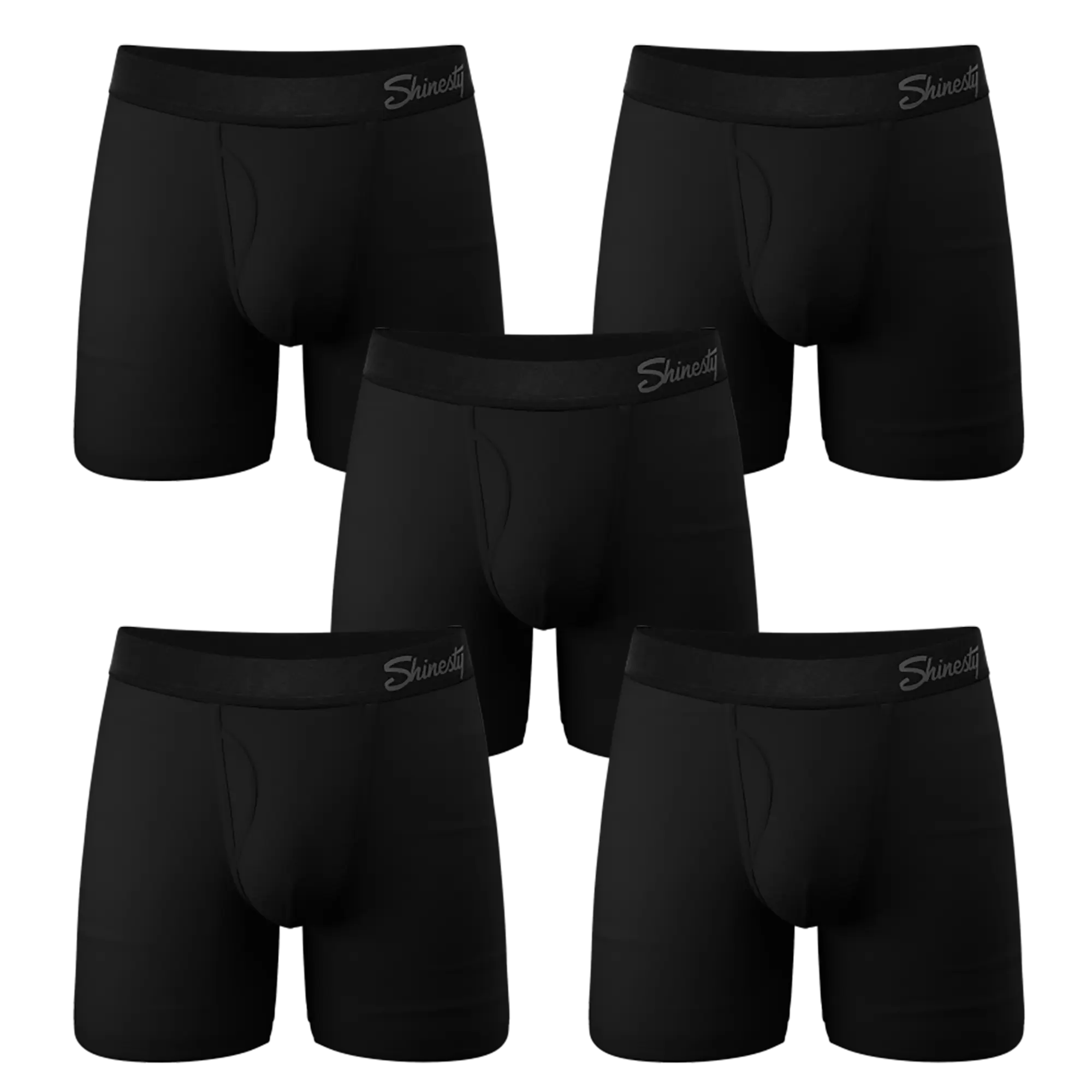 The Threat Level Midnight | Shinesty Black Cooling Ball Hammock® Underwear With Fly 5 Pack