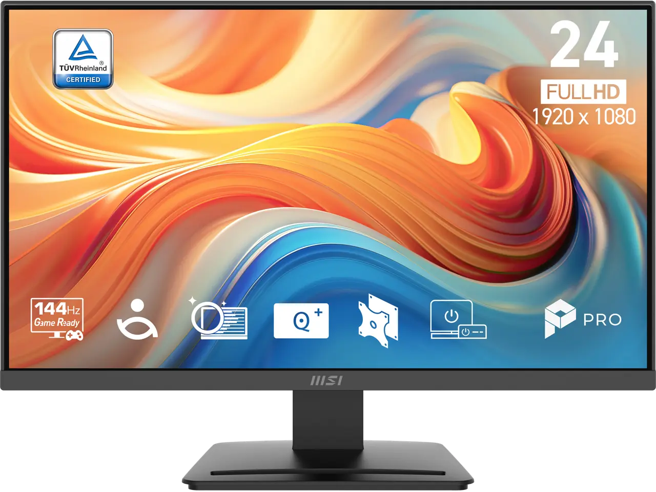 MSI 24 inch Full HD 144Hz IPS AMD FreeSync 1ms FHD Computer Monitor for both work and gaming with phone accessories stand PRO MP241 E14V