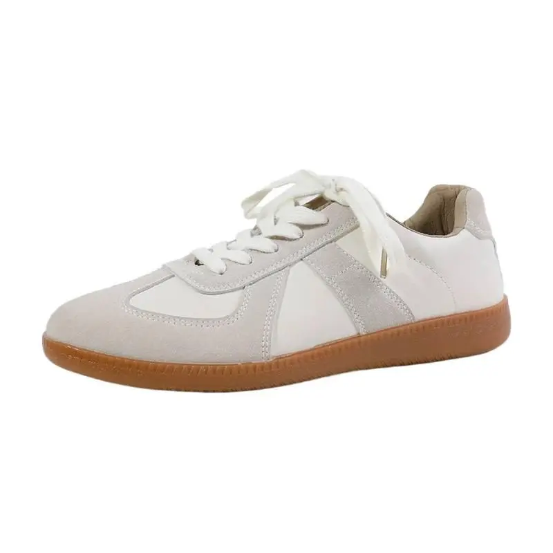 Men's GAT Style Army Trainers, Casual Athletic Sneakers with Non-Slip Rubber Chevron Sole, Lightweight & Breathable [Size Runs Small], Laces, Pvc, All Seasons, Order One Size Up