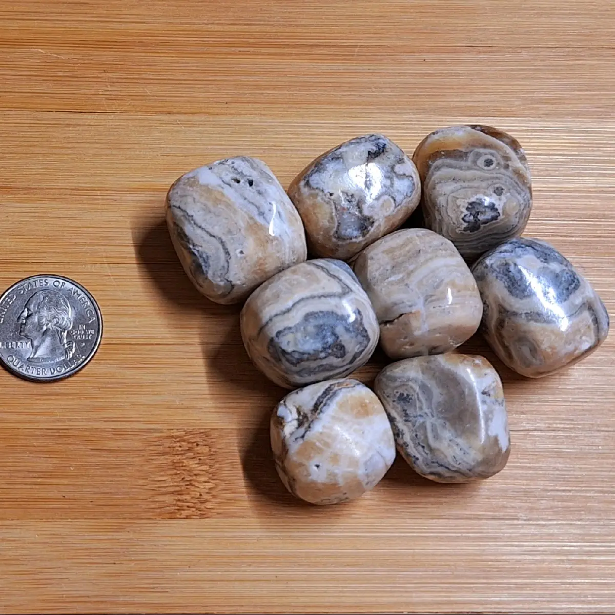 Tumbled Bumblebee Onyx
