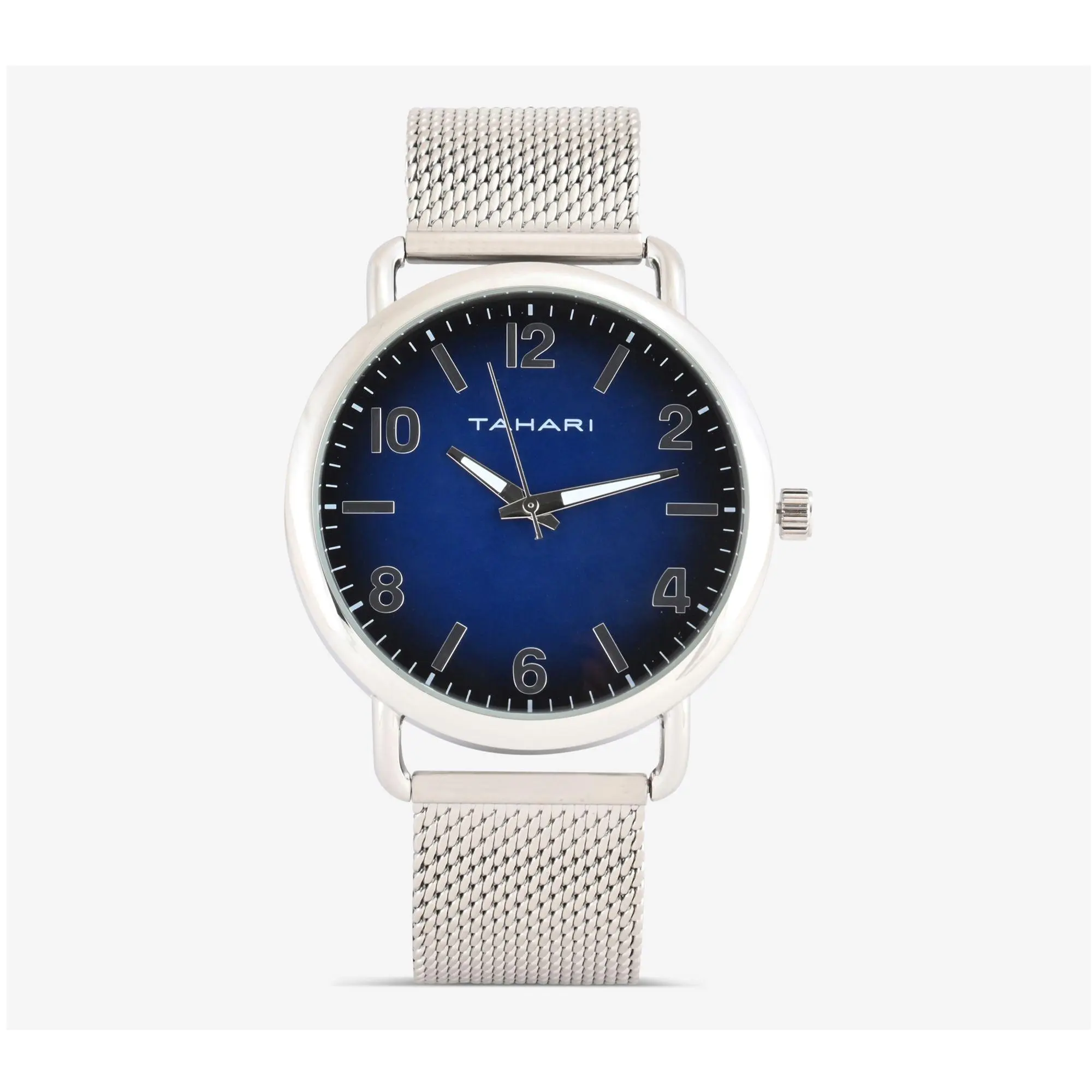 Tahari Men's Stainless Steel Blue Dial Mesh Strap Watch Tahari Men's Stainless Steel Blue Dial Mesh Strap Watch