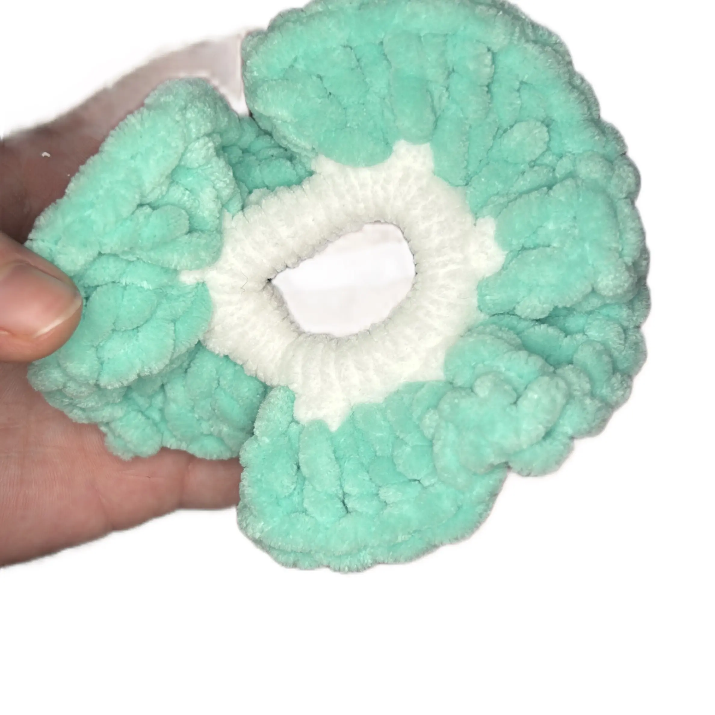 Handmade crochet scrunchies