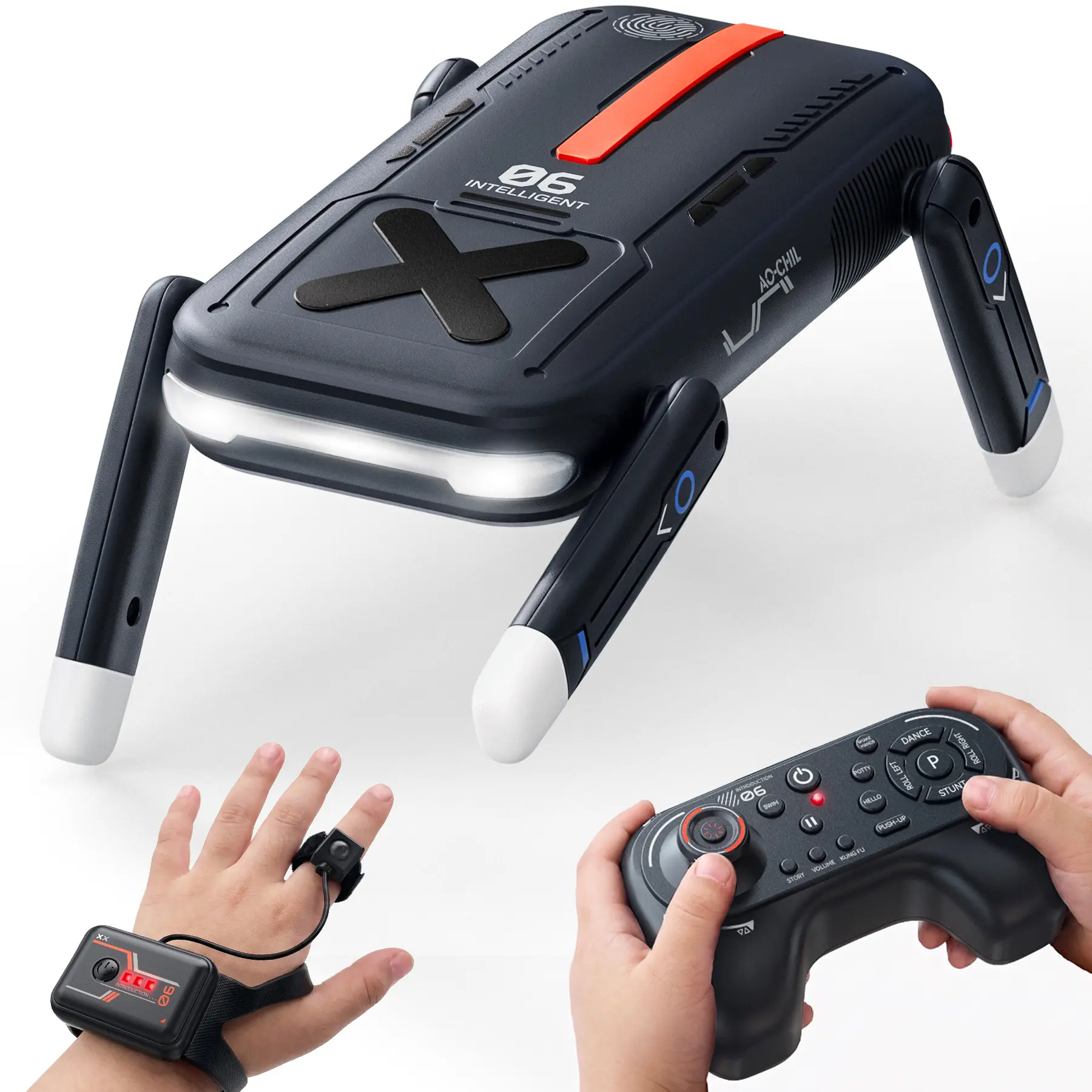 Ruko R1 Mini Robot Dog - AI-Powered Smart Companion Toy with Voice, Gesture, Touch-to-Follow Functions, Programmable Tricks, Dancing, Walking, Electric Remote Control, Kids' Birthday Gift