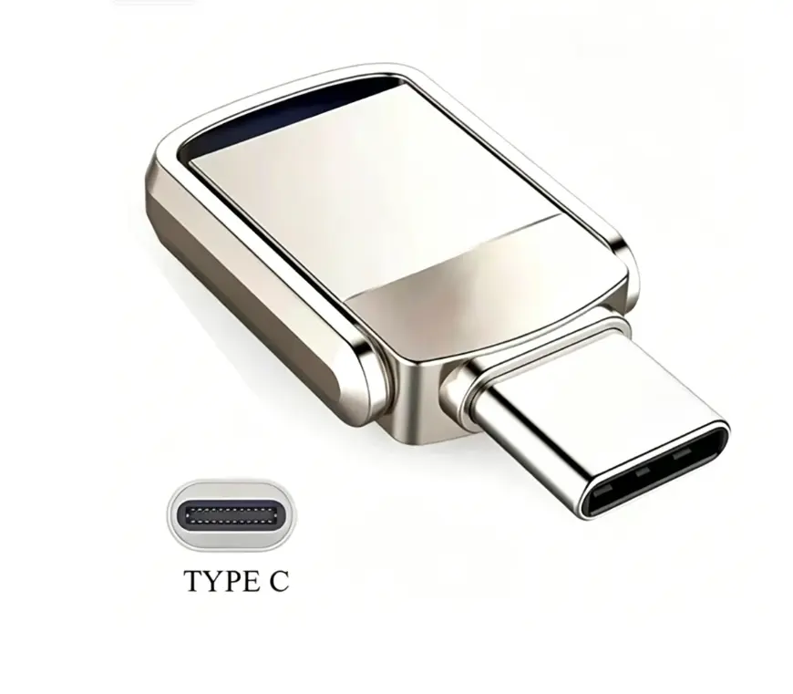 Flash Drive USB3.2 Ultra Speed Metal U Disk Type C Memory Stick Waterproof SSD Storage Portable For PC Phone Data Transfer