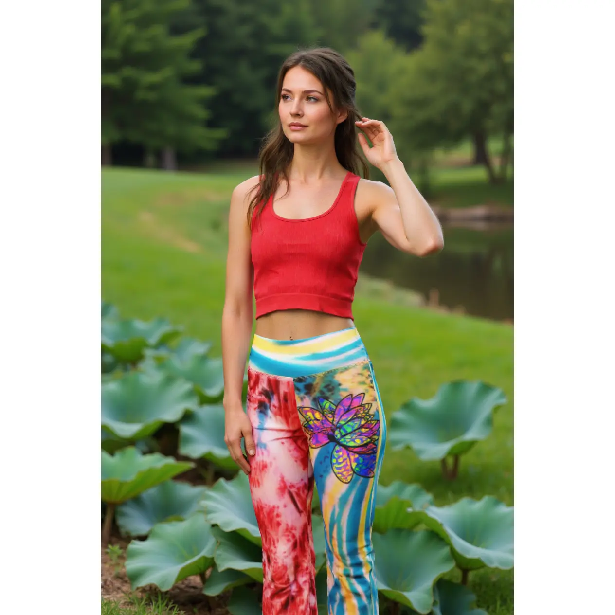 Lotus Flare Flare leggings