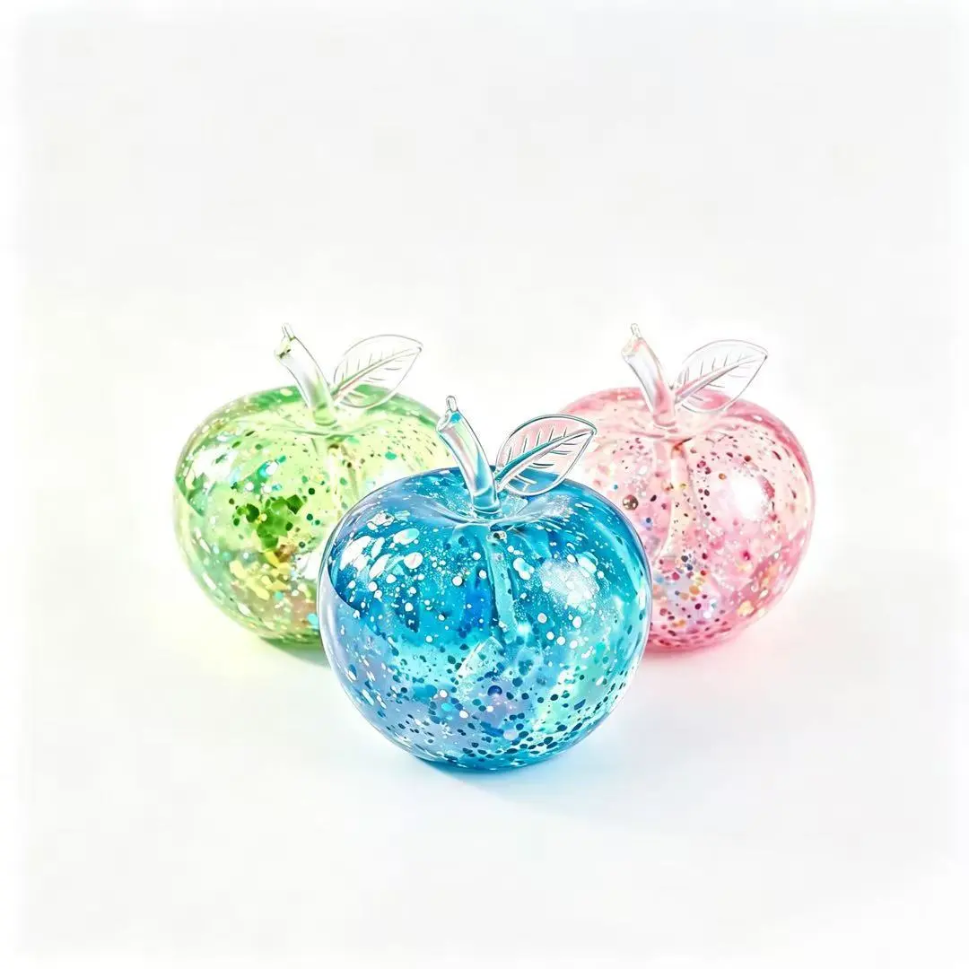 KIDGENIUS Squishy apple Stress Relief Toy - Soft TPR Sensory Fidget Squeeze Toy, Cute Office Desk Decor, Anxiety Relief Gift for Kids & Adults