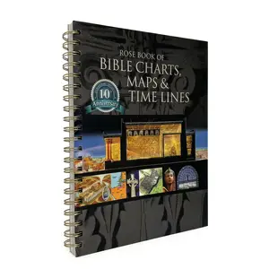 Rose Book of Bible Charts, Maps & Time Lines 10th Anniversary Expanded Edition Spiral-Bound Christian Reference Notebook - Visual Bible Study Guide with Historical Maps, Theology Timelines, Scripture