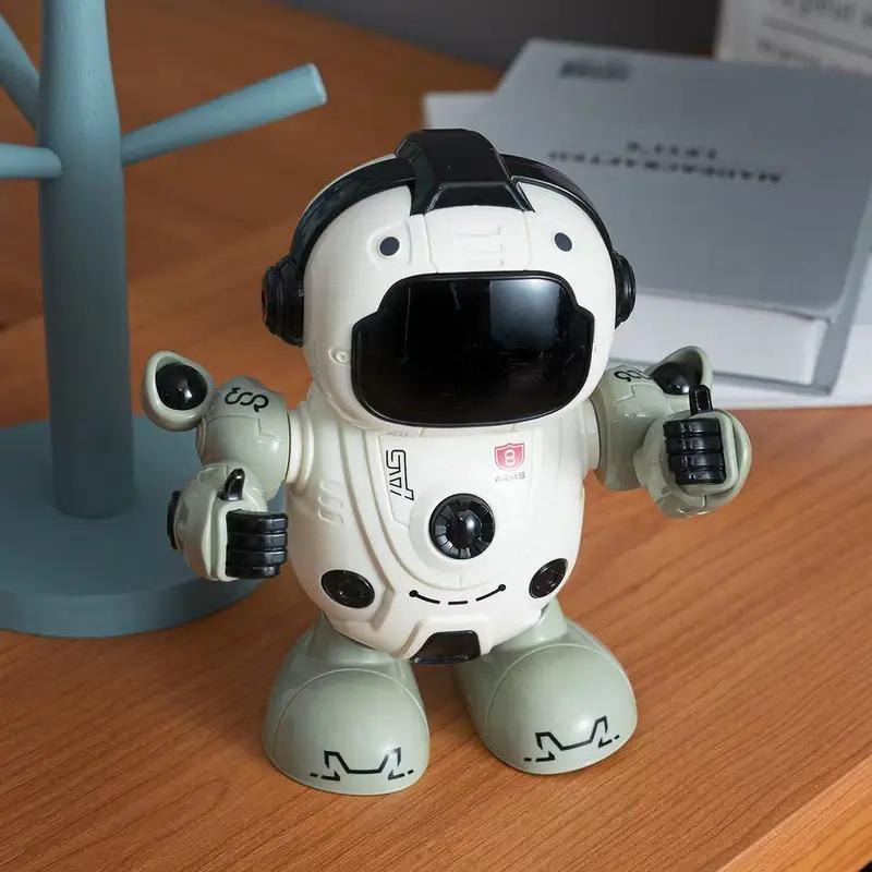 Intelligent dancing robot toy with RGB lights and over 10 dance movements - interactive party robot, learning toy, birthday and Christmas gifts, robot Flor, Halloween robot