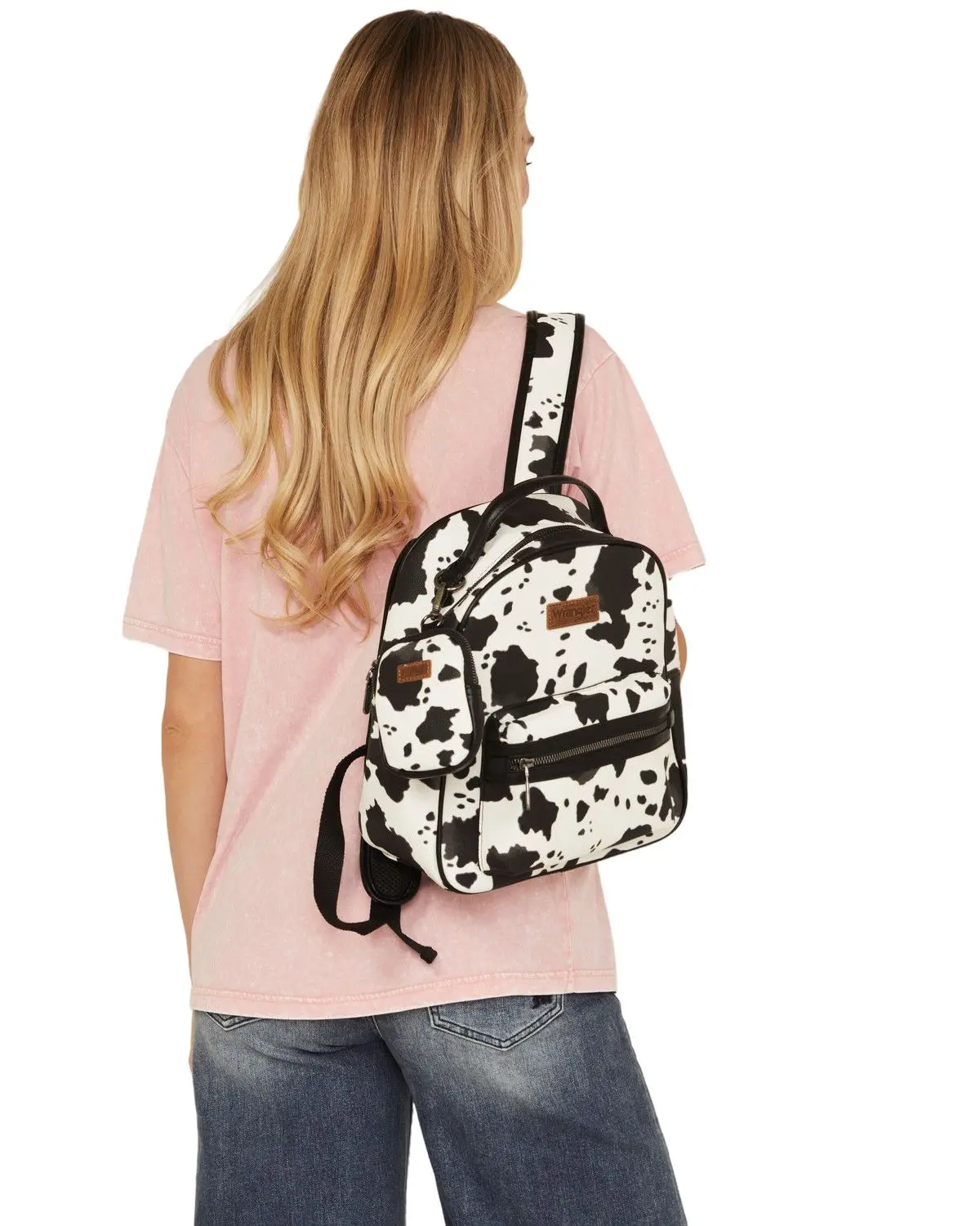 Wrangler Women's Women'S Cow Print Backpack - Wg133-8603 Bk