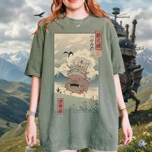 Vintage Howl's Moving Castle T-Shirt, Sweatshirt, Hoodie, Studio Ghibli Shirt, Howl's Moving Castle Shirt, Studio Ghibli Gift Sweatshirt, Y2K Hoodie