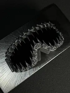 Punk Style Large Frame Anti-Wind Ski Goggles, Adjustable Elastic Strap, Handmade Random Effect, Outdoor Sports Eyewear, Windproof ski goggles