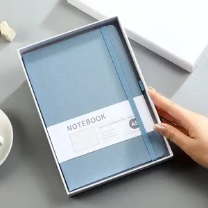 A5 Leatherbound Eco-Friendly Notebook, Durable Classic Design, Ideal for Business or Students, 5.7"x8.5" Size, Simple Hard Cover, Hardcover Notebooks