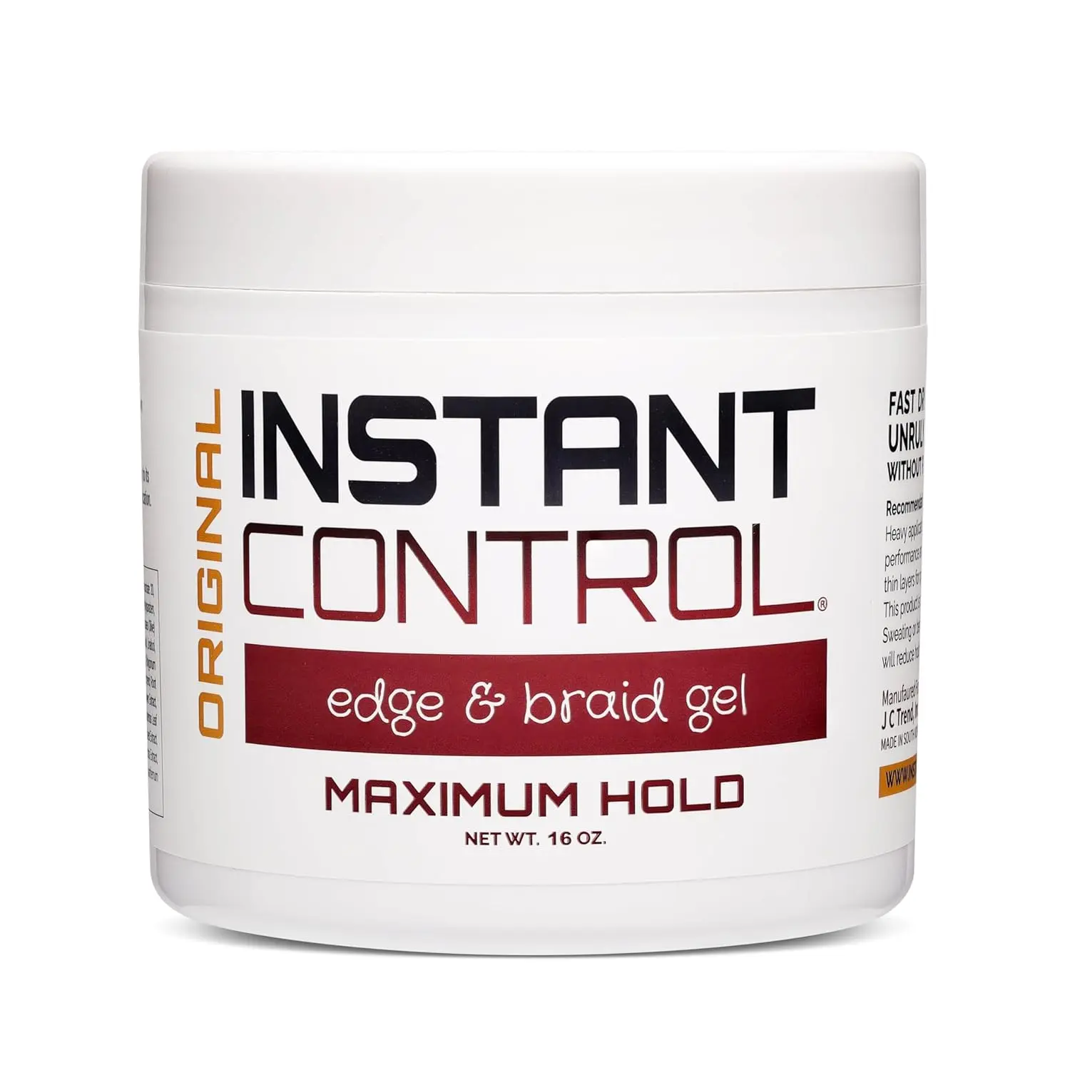 Original Edge & Braid Gel Haircare, Hairstyle Gel with Instant Control, Edge Control, Max Hold Long Lasting Formula (16 oz)