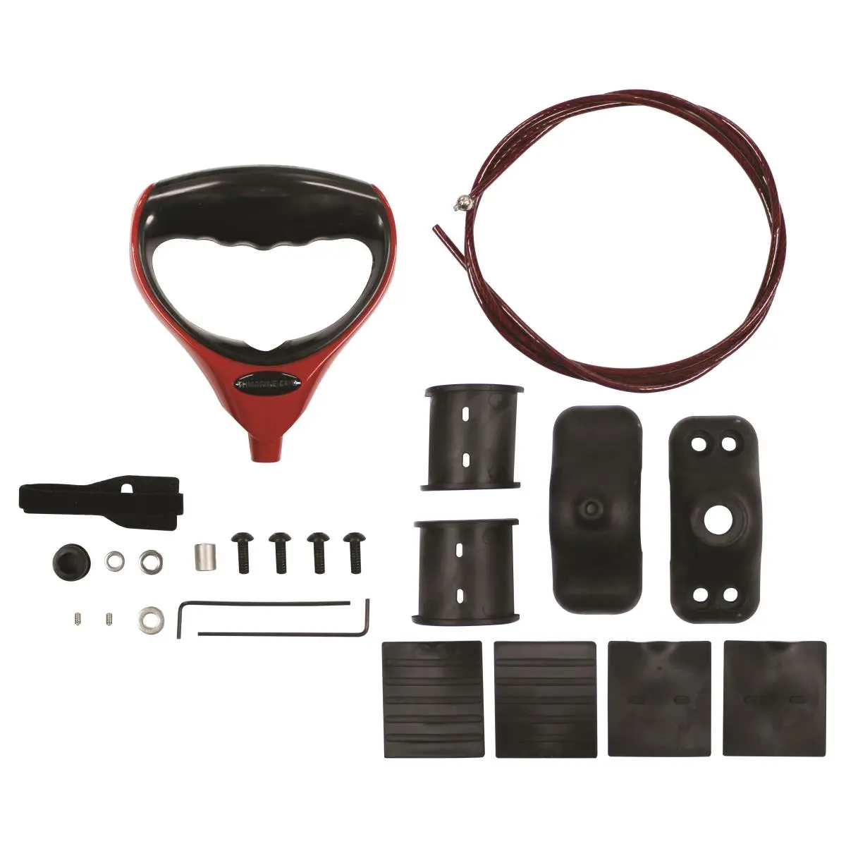 T. H. Marine G-Force Trolling Motor Replacement Handle and Cable - Rugged Stainless Steel Lift System, Nylon Jacket, Comfortable Cushioned Grip, Lift/Release Function for Boaters' Water Sports Trolling Motor Accessories, 9.3" H X 1.6" W X 6.5" L