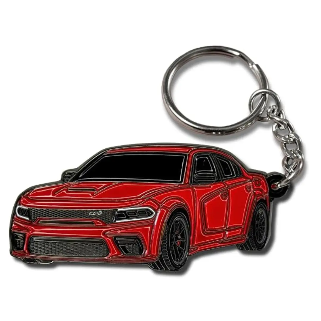 Charger Keychain - Officially Licensed - Accessories SRT Toy Car Metal – Cool Car Key Chain Men Gift