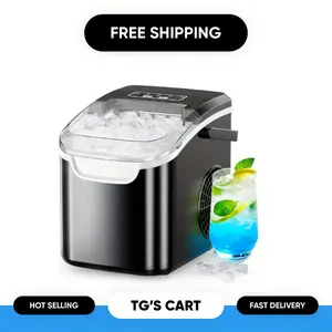Countertop Nugget Ice Machines That Produce 26 Lbs Or 35 Lbs of Pebble, Sonic, Bullet, And Cube Ice Daily, Featuring a Self-Cleaning Function, an Ice Scoop, And an Ice Basket, Perfect for Home And Kitchen Use, Made of Stainless Steel in Silver