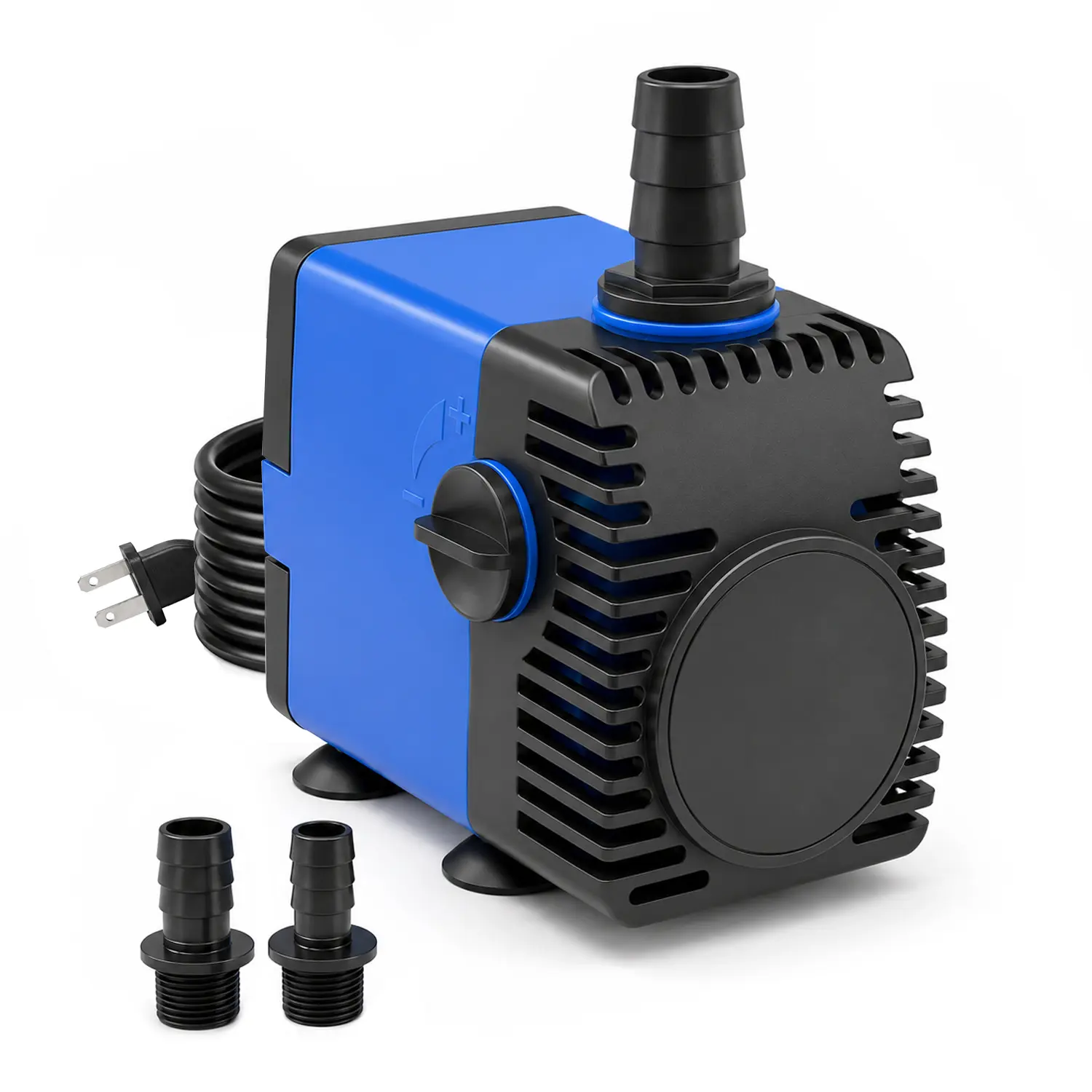 Aquadream 320 GPH Submersible Water Pump for Aquariums & Waterfalls, 120V AC, 22W, 6 ft. Non-Polarized Plug (US), UL Approved, Adjustable Flow, Easy Cleaning, Water Circulation, 1/4”-3/4”-3/5” Adapters, Reliable Power Supply, Amphibian Habitat Setup