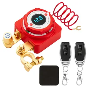 GJANSH Remote Battery Disconnect Switch 12V 240A, Upgrade Battery Kill Switch for car 12V 240A, with Led Voltage Display, Prevent Battery Drain, Remote Battery Kill Switch for Car, Truck, RV,SnapFixMate
