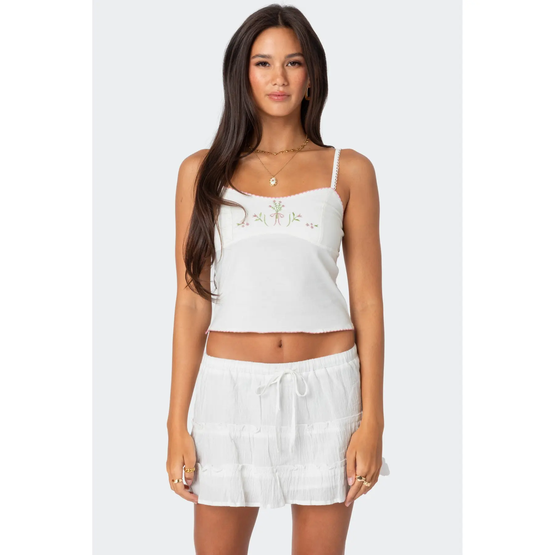 Prairie Embroidered Tank Top